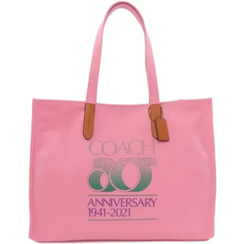 Pre-owned Tote Bags, female, , Size: ONE SIZE Pre-owned Canvas handbags - Coach Pre-owned - Modalova