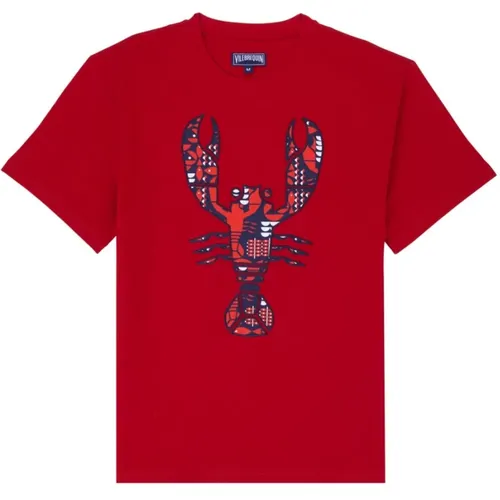 Graphic Lobsters Oversized T-Shirt Herren , Herren, Größe: 2XL - Vilebrequin - Modalova