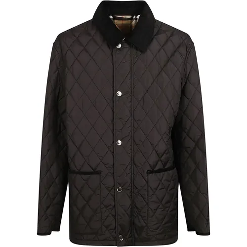 Light Jackets, male, , Size: S Jackets with Corduroy Collar - Burberry - Modalova