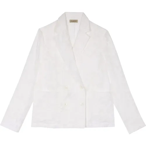Weiße Blumeninsel Jacke , Damen, Größe: XS - Barena Venezia - Modalova