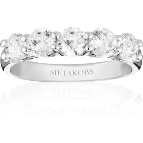 Sterlingsilber Belluno Uno Ring , Damen, Größe: 52 MM - Sif Jakobs Jewellery - Modalova