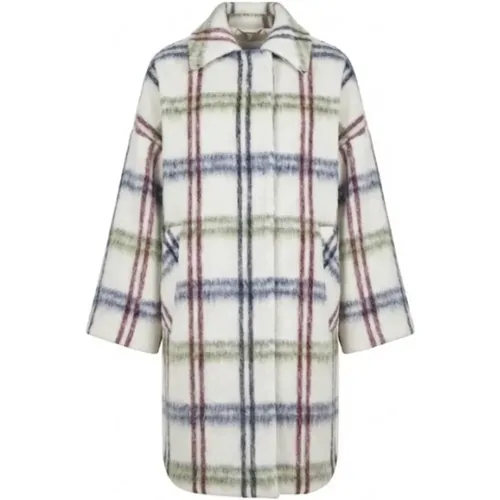 Single-Breasted Coats, female, , Size: M Monteleone Coat - Hevo - Modalova