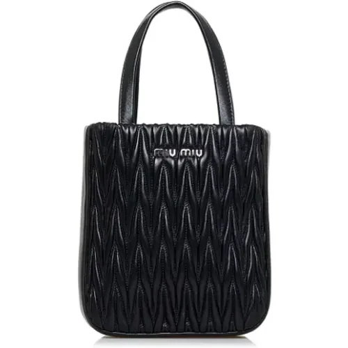 Pre-owned Leather handbags , unisex, Sizes: ONE SIZE - Miu Miu Pre-owned - Modalova