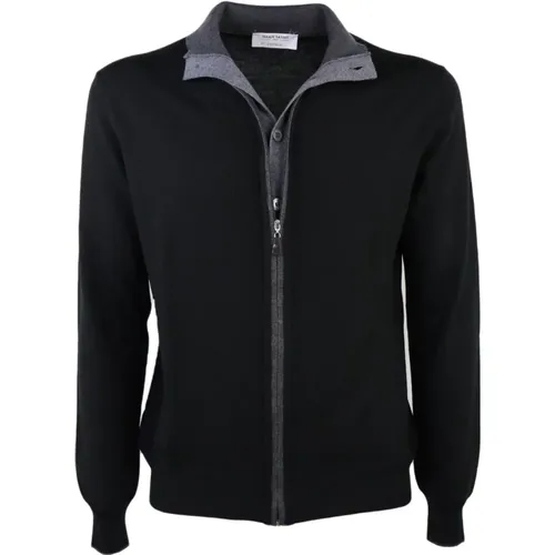 Merinos Full Zip Sweater , male, Sizes: 3XL - Gran Sasso - Modalova