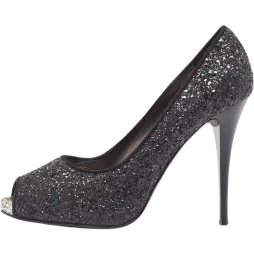 Pre-owned Fabric heels , female, Sizes: 4 1/2 UK - Giuseppe Zanotti Pre-owned - Modalova
