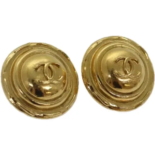 Pre-owned Jewellery, female, , Size: ONE SIZE Pre-owned Metal earrings - Chanel Vintage - Modalova