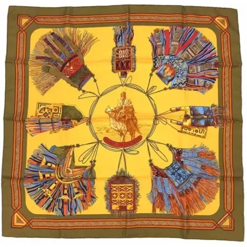 Pre-owned Scarves, female, , Size: ONE SIZE Pre-owned Silk scarves - Hermès Vintage - Modalova