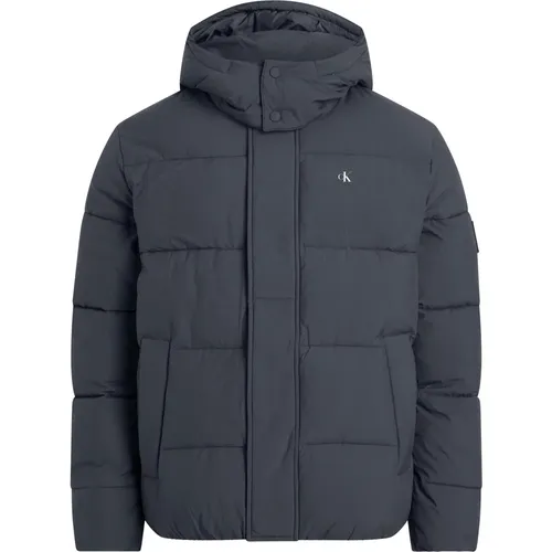 Winter Essentials Jacke Ink Blau , Herren, Größe: L - Calvin Klein - Modalova