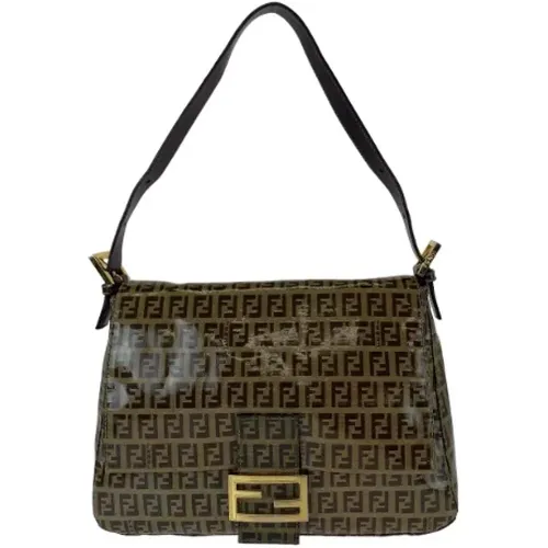 Pre-owned Shoulder Bags, female, , Size: ONE SIZE Pre-owned Canvas fendi-bags - Fendi Vintage - Modalova