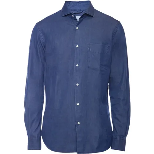 Dark Denim Clic Shirt , male, Sizes: M - Aspesi - Modalova