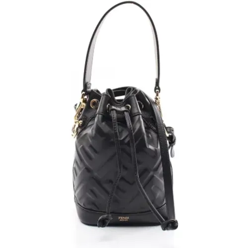 Pre-owned Bucket Bags, female, , Size: ONE SIZE Pre-owned Leather handbags - Fendi Vintage - Modalova