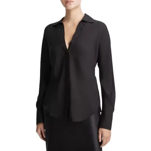 Seiden Bias Dolman-Ärmel Shirt , Damen, Größe: M - Vince - Modalova