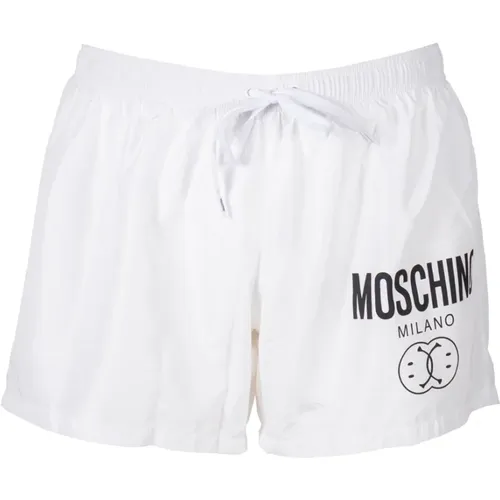 Double Smile Beach Boxer , male, Sizes: S, M, L - Moschino - Modalova