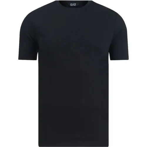 Kurzarm Rundhals T-shirt - Emporio Armani EA7 - Modalova