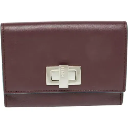 Pre-owned Wallets, female, , Size: ONE SIZE Pre-owned Leather wallets - Fendi Vintage - Modalova