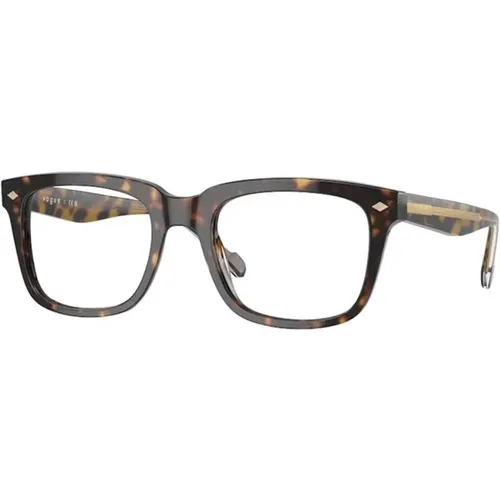 Braune Rahmenbrille , unisex, Größe: 54 MM - Vogue - Modalova