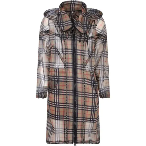 Checked Trench Coat , female, Sizes: 2XS - Burberry - Modalova