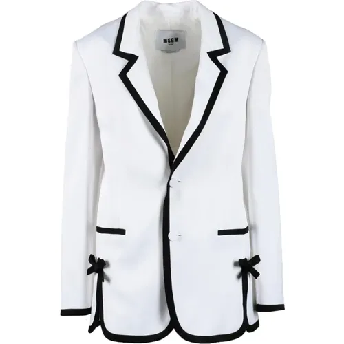 Blazers, female, , Size: XS Jacket - Msgm - Modalova