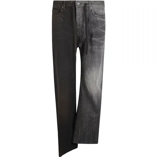 Straight Jeans, male, , Size: S Fifty-Fifty Jeans - Balenciaga - Modalova