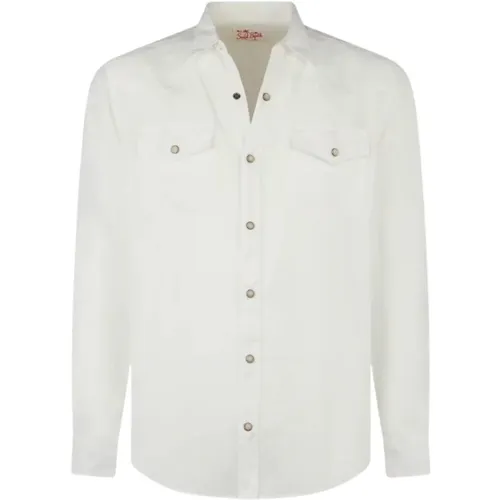 Linen Men's Shirt , male, Sizes: L, XL, M, S - MC2 Saint Barth - Modalova
