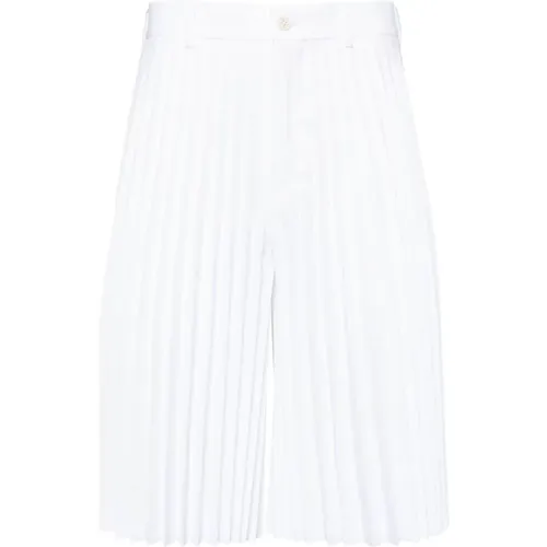 Weiße Falten Detail Shorts - Comme des Garçons - Modalova