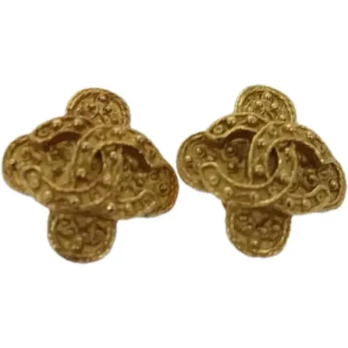 Pre-owned Jewellery, female, , Size: ONE SIZE Pre-owned Metal earrings - Chanel Vintage - Modalova