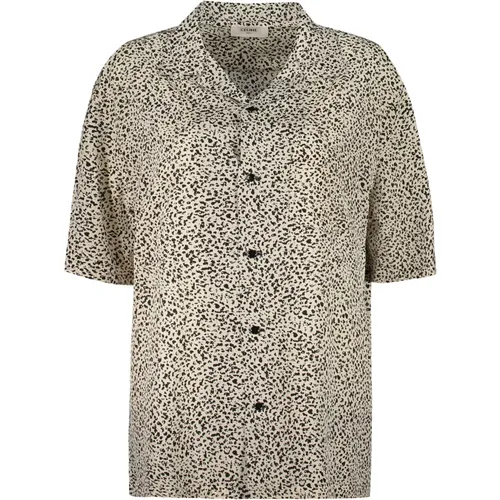 Short Sleeve Shirts, male, , Size: XL Silk Shirt with Front Pocket - Celine - Modalova