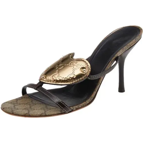 Pre-owned Leather sandals , female, Sizes: 6 UK - Gucci Vintage - Modalova