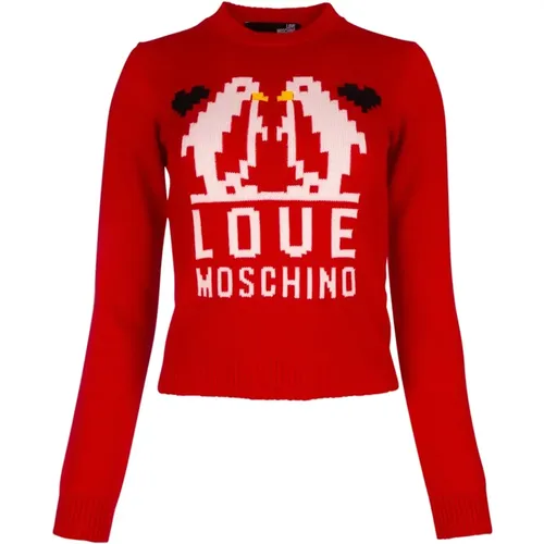 Pullover , Damen, Größe: XS - Love Moschino - Modalova