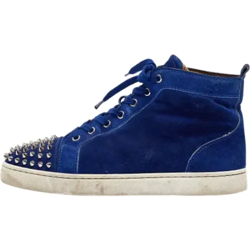 Pre-owned Sneakers, male, , Size: 8 US Pre-owned Suede sneakers - Christian Louboutin Pre-owned - Modalova