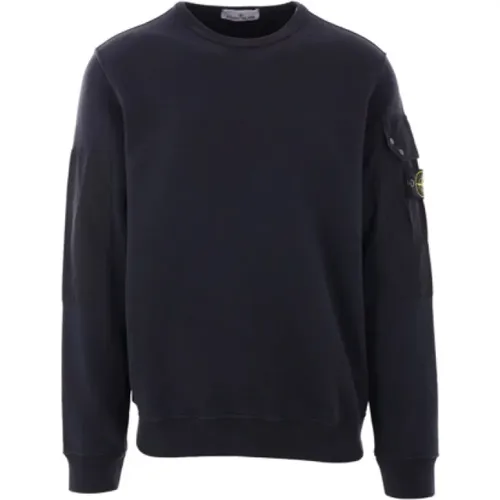 Cotton Jersey Sweater , male, Sizes: L - Stone Island - Modalova
