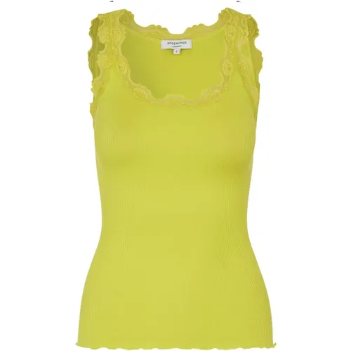 Seidentop in Vibrant Lime , Damen, Größe: M - Rosemunde - Modalova