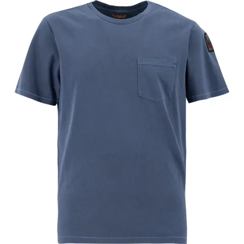Essentielles Baumwoll-T-Shirt mit Tasche , Damen, Größe: M - Parajumpers - Modalova