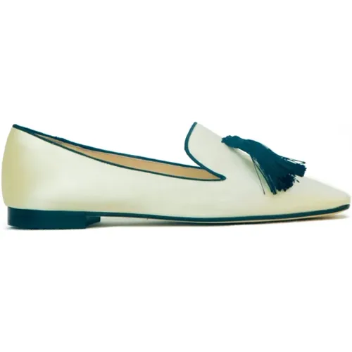 Satin Loafer mit Quasten , Damen, Größe: 40 EU - Prosperine - Modalova