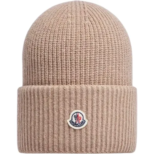 Wool Beanie Hat Classic Style , female, Sizes: ONE SIZE - Moncler - Modalova