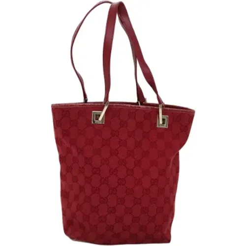 Pre-owned Tote Bags, female, , Size: ONE SIZE Pre-owned Canvas totes - Gucci Vintage - Modalova