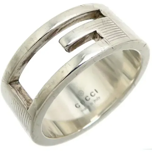 Pre-owned Jewellery, female, , Size: ONE SIZE Pre-owned Silver rings - Gucci Vintage - Modalova