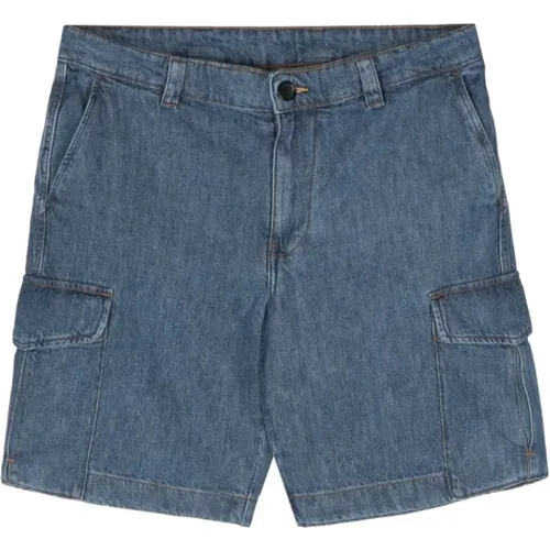 Denim Shorts with Cargo Pockets , male, Sizes: W32, W33, W30, W34, W31 - PS By Paul Smith - Modalova
