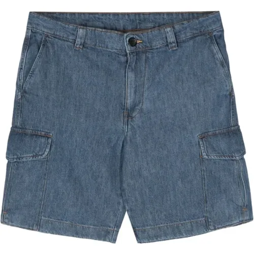 Denim Shorts with Cargo Pockets , male, Sizes: W32, W33, W31 - PS By Paul Smith - Modalova