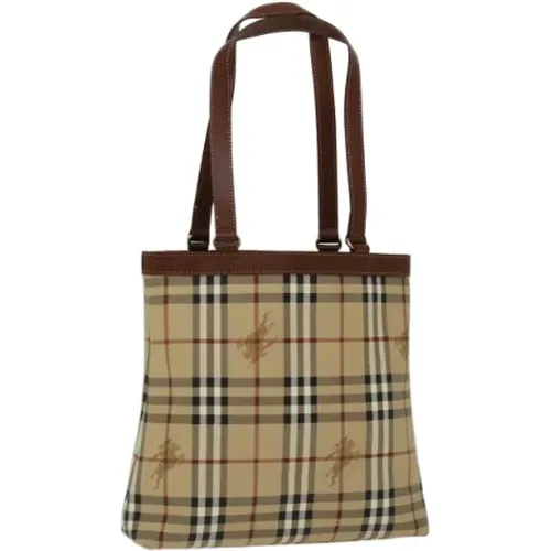 Pre-owned Tote Bags, female, , Size: ONE SIZE Pre-owned Leather totes - Burberry Vintage - Modalova