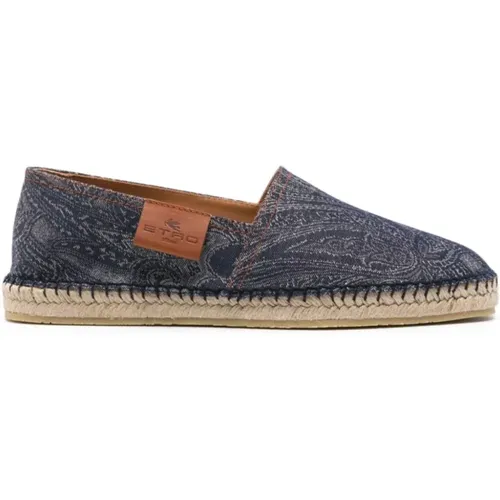 Bedruckte Denim Espadrilles Etro - ETRO - Modalova