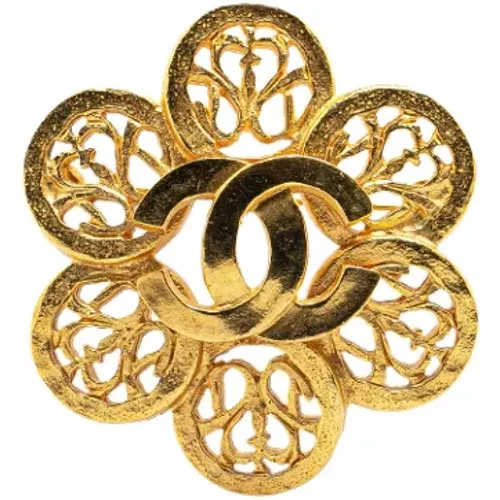 Pre-owned Jewellery, female, , Size: ONE SIZE Pre-owned Metal brooches - Chanel Vintage - Modalova