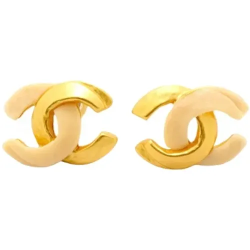 Pre-owned Jewellery, female, , Size: ONE SIZE Pre-owned Metal earrings - Chanel Vintage - Modalova