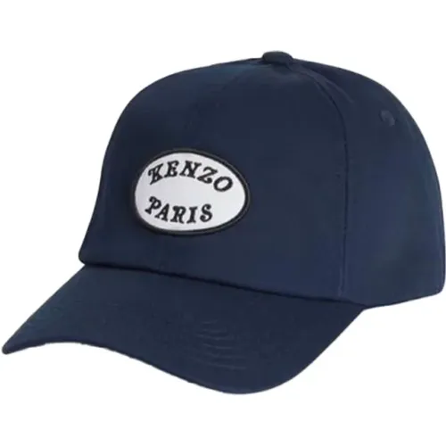 Caps, male, , Size: ONE SIZE Embroidered Market Cap in Cotton - Kenzo - Modalova