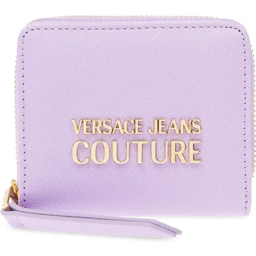 Geldbörse mit Logo , Damen, Größe: ONE Size - Versace Jeans Couture - Modalova