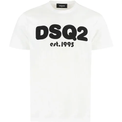 T-Shirts, male, , Size: S Basic T-Shirt - Dsquared2 - Modalova