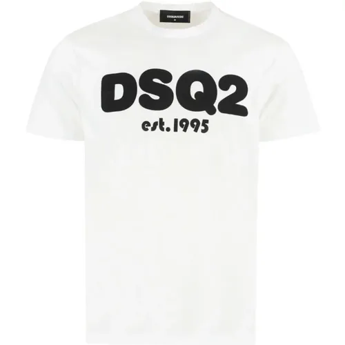 Basis T-Shirt , Herren, Größe: XS - Dsquared2 - Modalova