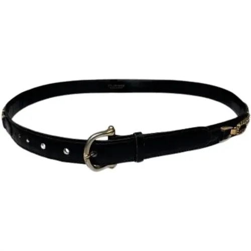 Pre-owned Belts, female, , Size: ONE SIZE Pre-owned Vintage Leather Belt - Celine Vintage - Modalova