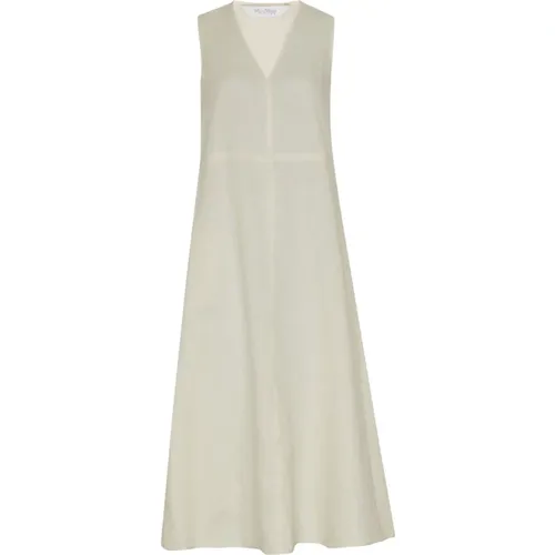 Linen Longuette Dress , female, Sizes: XS, L, S, M, XL - Max Mara - Modalova
