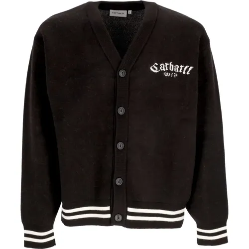 Schwarzer Onyx Cardigan Streetwear Stil , Herren, Größe: L - Carhartt WIP - Modalova